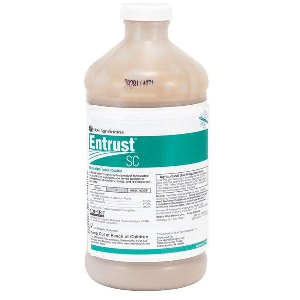 Entrust pesticide quart bottle