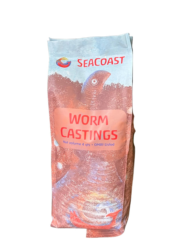 Worm castings 4 qt bag from seacoast compost