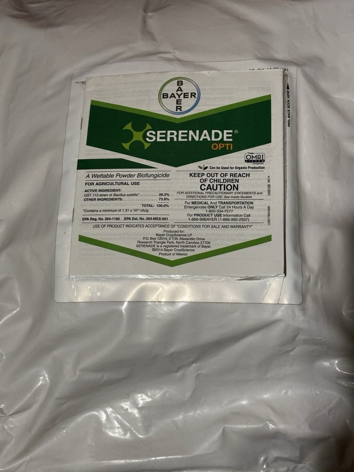  white package of Serenade WP biofungicide
