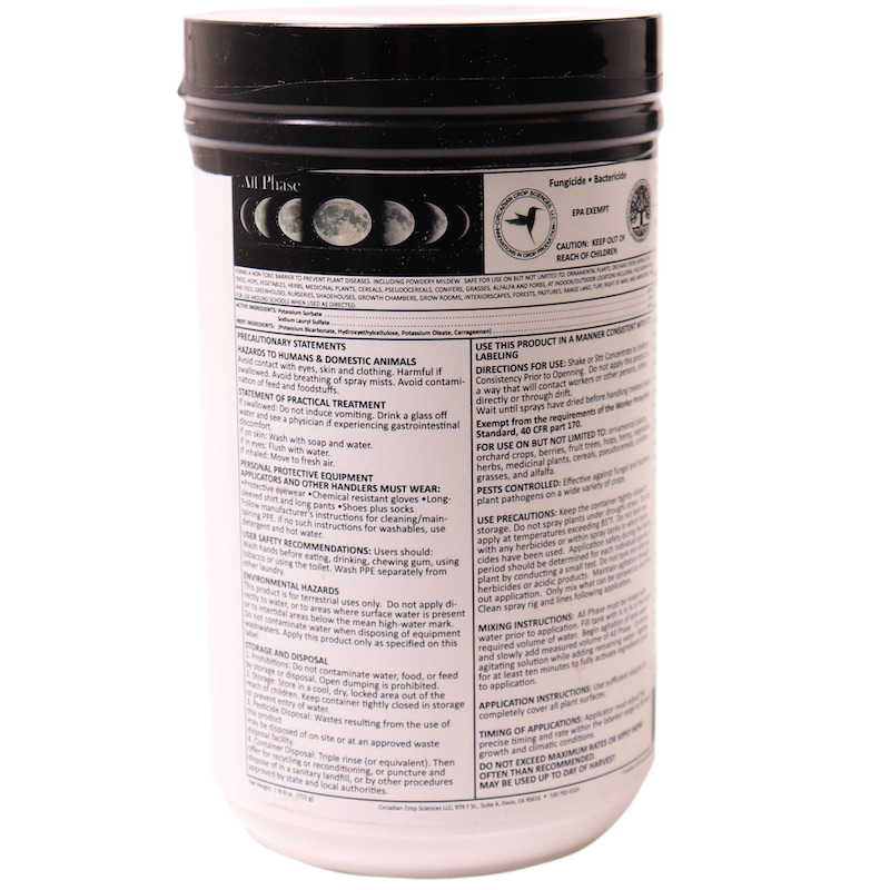 All Phase fungicide and bactericide 1.5 lb bucket