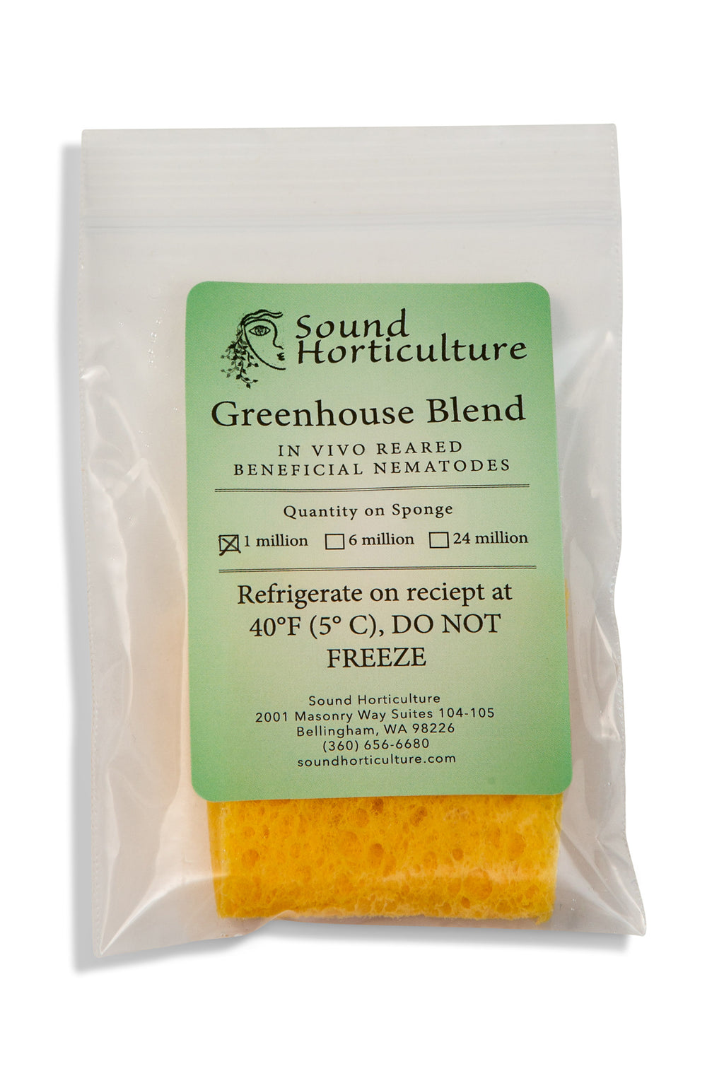 Greenhouse blend nematode package of 1 million