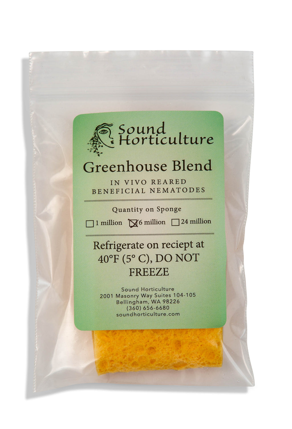 Greenhouse blend nematode package of 6 million